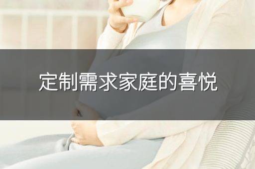 定制需求家庭的喜悦